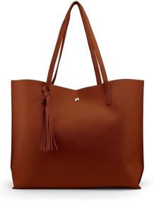 img 1 attached to Стильная и просторная женская сумка OCT17: идеально подходит для женских сумок, бумажников и сатчелей.
