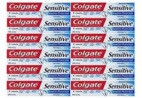 img 2 attached to 🦷 Colgate Maximum Strength Clean Mint Travel Toothpaste - Sensitive Formula, 1 oz (28.3g), Pack of 12