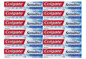 img 3 attached to 🦷 Colgate Maximum Strength Clean Mint Travel Toothpaste - Sensitive Formula, 1 oz (28.3g), Pack of 12