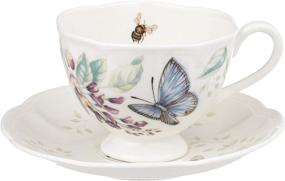 img 1 attached to 🦋 Lenox Butterfly Meadow Blue Saucer: Elegant and Delicate Tableware for a Charming Touch