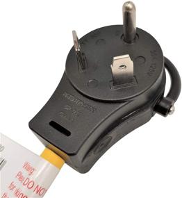 img 3 attached to Parkworld 885880 RV 30A to (3)15A Household Outlet Adapter Cord 125V, TT-30P male with handle, lighted plug to (3)5-15R with (2FT)