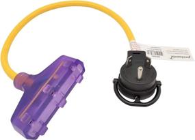 img 1 attached to Parkworld 885880 RV 30A to (3)15A Household Outlet Adapter Cord 125V, TT-30P male with handle, lighted plug to (3)5-15R with (2FT)