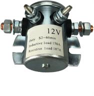 12vdc heavy-duty winch marine golf cart solenoid relay - 150a continuous duty, 4-terminal logo