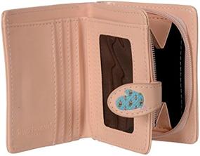 img 2 attached to 👜 Colorful Small Wallet for Women - Vegan PU Faux Leather with Zipper Closure