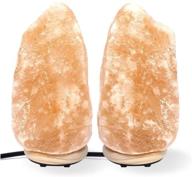 🧂 himalayan salt lamp set of 2 - 6-7 inch, air purifying & mood enhancing, ul certified dimmer cord, excellent gift choice логотип