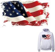 large american flag iron-on patch heat transfer stickers for jackets, jeans, t-shirts, clothing decorations - ideal for women, men, and kids - patch decal logo