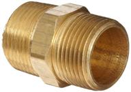 🔩 anderson metals brass pipe fitting, 1 inch male hex nipple, 06122-16 logo