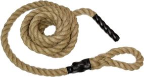 img 3 attached to 🧗 Get Out! Jute Exercise Rope: Indoor Climbing Fitness Rope for Gym Workout – 1.5in Climbing Ropes