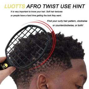 img 2 attached to 🔀 Поверните волосы вверх с помощью гребня для афро-дредов Afro Hair Pick Comb, 2 в 1 спиральных гребней для кудрявых волос