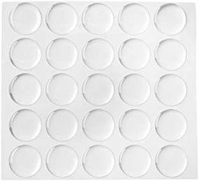 img 2 attached to 🔘 Beadaholique Clear 1-Inch Epoxy Stickers - 100-Piece for Bottle Cap Pendants