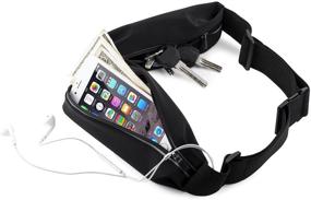 img 2 attached to Top Fit Dual Bag Running Belt: Comfortable, Dual Pockets with Touch Screen, Holds iPhones + Accessories for Men and Women - Ideal for Running or Hiking