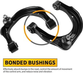 img 1 attached to 🚗 High-Quality Front Upper Control Arm w/Ball Joint for Kia Amanti, Hyundai Azera, & Sonata (2006-2011) - Reliable Pair (Passenger & Driver Side) from AUTOSAVER88