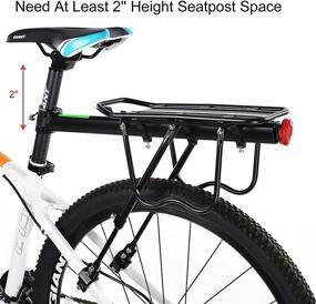 img 2 attached to 🚴 ROCKBROS Quick Release Rear Bike Cargo Rack - High Capacity Bike Luggage Rack for Mountain Bikes - Supports up to 165lbs