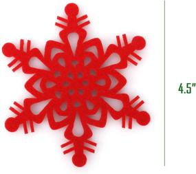 img 2 attached to Christmas Decorations Snowflake Coasters Set