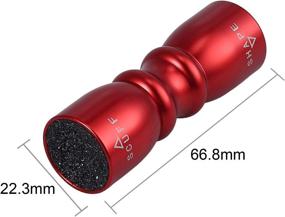 img 2 attached to 🎱 AMTOVL 3-in-1 Snooker Pool Cue Tip Tool - Enhance your Billiard Cue Performance with Shaper, Scuffer, and Aerator - Red Wine