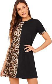 img 4 attached to Floerns Womens Short Sleeve Leopard