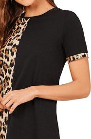 img 1 attached to Floerns Womens Short Sleeve Leopard