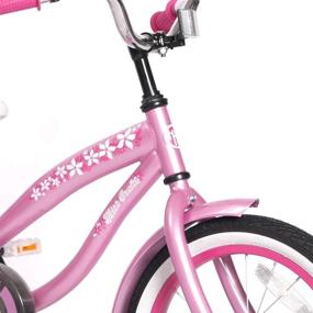 img 3 attached to 🚲 JOYSTAR Kids Cruiser Bike: 12&#34;/ 14&#34;/ 16&#34; with Training Wheels - For Ages 2-7 Years Old Girls & Boys