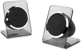 img 1 attached to 🎵 Victrola Modern Acrylic Bluetooth Turntable: 2-Speed, 40-Watt Wireless Speakers. Smoke.