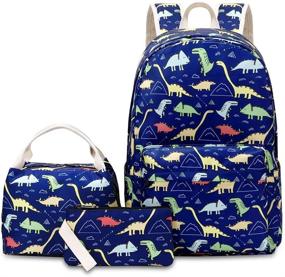 img 4 attached to Bansusu Dinosaur Elementary Rucksack Backpacks: Fun, Stylish & Durable!