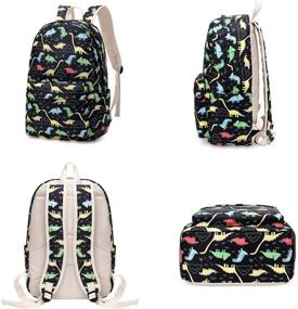 img 2 attached to Bansusu Dinosaur Elementary Rucksack Backpacks: Fun, Stylish & Durable!