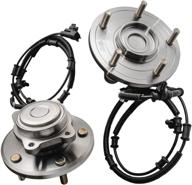🔩 detroit axle rear wheel hub & bearing replacement for 2008-2012 town & country dodge grand caravan vw routan - 2pc set - reliable automotive solution logo