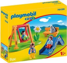 img 4 attached to PLAYMOBIL® Children Playground 70130 Figures