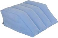 obbomed hr-7740 inflatable leg rest lifter bed wedge cushion/pillow - new & improved valve, velour surface finish - ideal for post-surgery, pain relief, foot & ankle injury - sleeping, travel trip - 23.5” x 21 logo