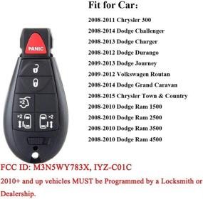 img 3 attached to 🔑 Replacement Keyless Entry Remote for Dodge Grand Caravan & Chrysler Town and Country (2008-2015)