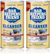 🧽 bar keepers friend powdered cleanser (12-ounces, 2-pack) – highly effective cleaning solution for multiple surfaces logo