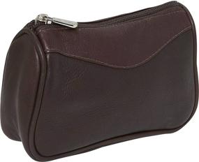 img 1 attached to Piel Leather Carry All Pouch Chocolate Travel Accessories