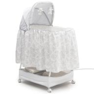 👶 встроенная колыбель-качалка simmons kids classic hands-free auto-glide bedside - тихое, плавное движение, портативная детская кроватка для успокаивания младенца, emerson. логотип