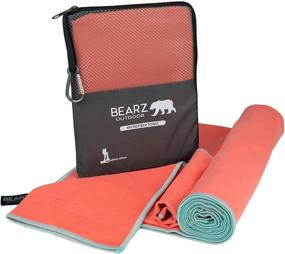 img 4 attached to 🏕️ BEARZ Outdoor Quick Dry Towel: Your Ultimate Microfiber Travel Towel for Camping, Workouts, and Hiking