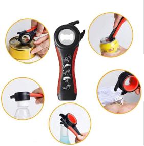 img 2 attached to 🍾 Multi Bottle Opener Set for Seniors with Arthritis & Hand Weakness - (6 in 1 + 5 in 1) Happy Opener Tool 2 Pack