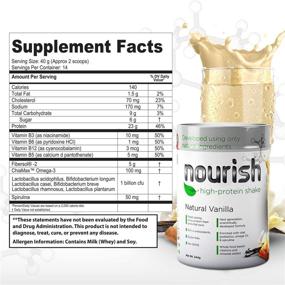 img 3 attached to 🥤 LS Nourish Vanilla High-Protein Shake - Premium Nutrition Packed Meal Replacement - Non-GMO, Gluten Free, and Vegan - Enriched with Vital Probiotics, Omega 3, and Spirulina for Optimum Health