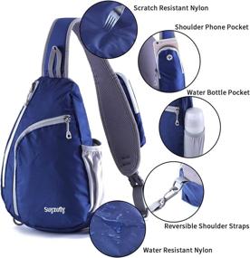 img 2 attached to Suyzufly Backpack Crossbody Shoulder Resistant Backpacks