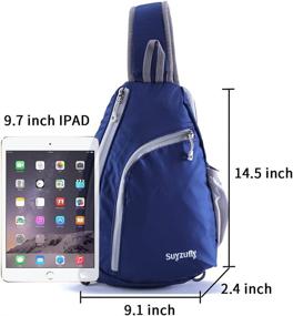 img 3 attached to Suyzufly Backpack Crossbody Shoulder Resistant Backpacks