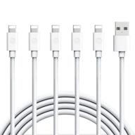 📱 5-pack зарядное устройство atill для iphone, кабель lightning 6ft для iphone 13/12/12pro/12promax/11/11pro/11pro max/xs/xs max/xr/x/8/8plus/7/7plus и другое логотип