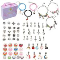 📿 charm bracelet making kit - yuekui diy charm beads jewelry craft set | supplies for bead jewelry making | ideal gift set logo