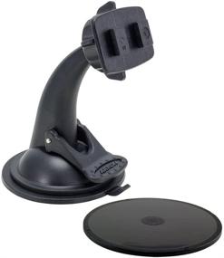 img 2 attached to 🔧 ARKON Upgrade Sticky Suction Mount for Dual T Holders - Black High-Quality Replacement | Retail Packaging