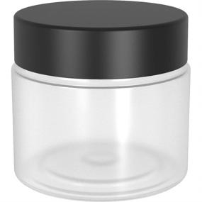 img 2 attached to 🏺 1 oz Lip Scrub/Gloss Containers with Lids - Empty Jars, 30G/30ml - Clear Travel Cosmetic Containers, Ideal for Makeup Samples, Cream, Lotion, Liquid - BPA Free (Pack of 24)