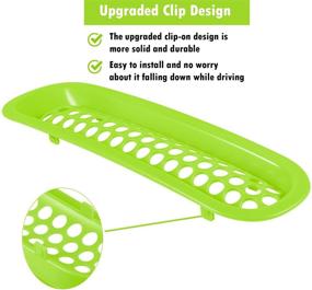 img 2 attached to Bzsunway Front Grill Mesh Insert Clip-In Cover Grille Guard For 2007~2017 Jeep Wrangler JK JKU (Green)