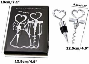 img 3 attached to Kinteshun Stopper Corkscrew Packing Wedding