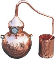 🥃 high-quality 5 gallon pure copper alembic still: perfect for whiskey, moonshine, and essential oils - copperholic logo