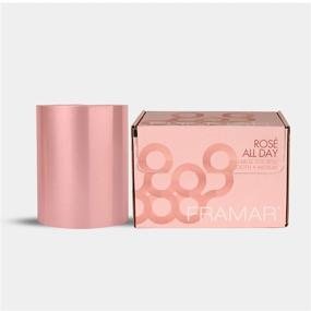 img 3 attached to 🌹 Framar Rosé All Day Aluminum Foil Roll - Medium Size, 1600 ft - Ideal for Hair Highlighting and Styling
