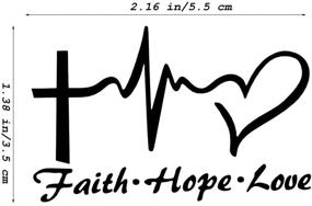 img 3 attached to Faith Bumper Sticker Windows Trucks Exterior Accessories