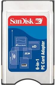 img 2 attached to 📷 SanDisk 6-in-1 PC Card Adapter: SDAD-67-A10, Retail Package - Efficient and Versatile Storage Solution