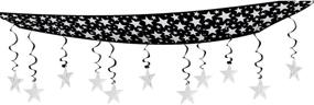 img 1 attached to 🌟 Beistle 1-Pack The Stars Are Out Ceiling Decor: Eye-Catching 12 by 12-Feet Silver Embellishments