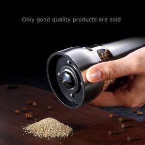 img 2 attached to 🧂 TOONEV Stainless Steel Salt and Pepper Grinder Set - Manual Salt Grinder, Pepper Mill, and Spice Mill with Adjustable Ceramic Coarseness - Ideal for Home, Picnic, Parties, Restaurant, BBQ