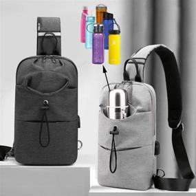 img 3 attached to 🎒 Ultimate Travel Companion: TOLOG Crossbody Backpack Shoulder Traveling Backpacks